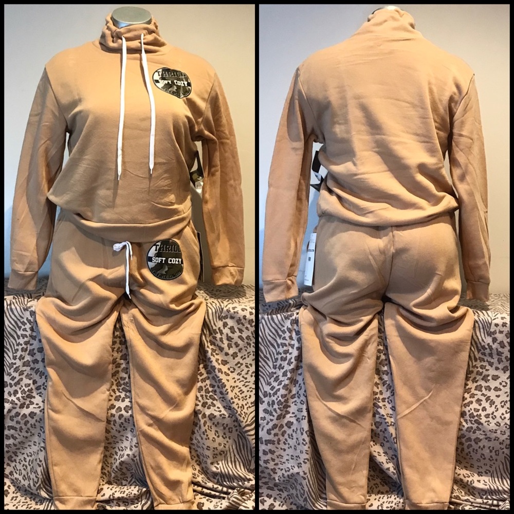 2XL Beige Jogger Set